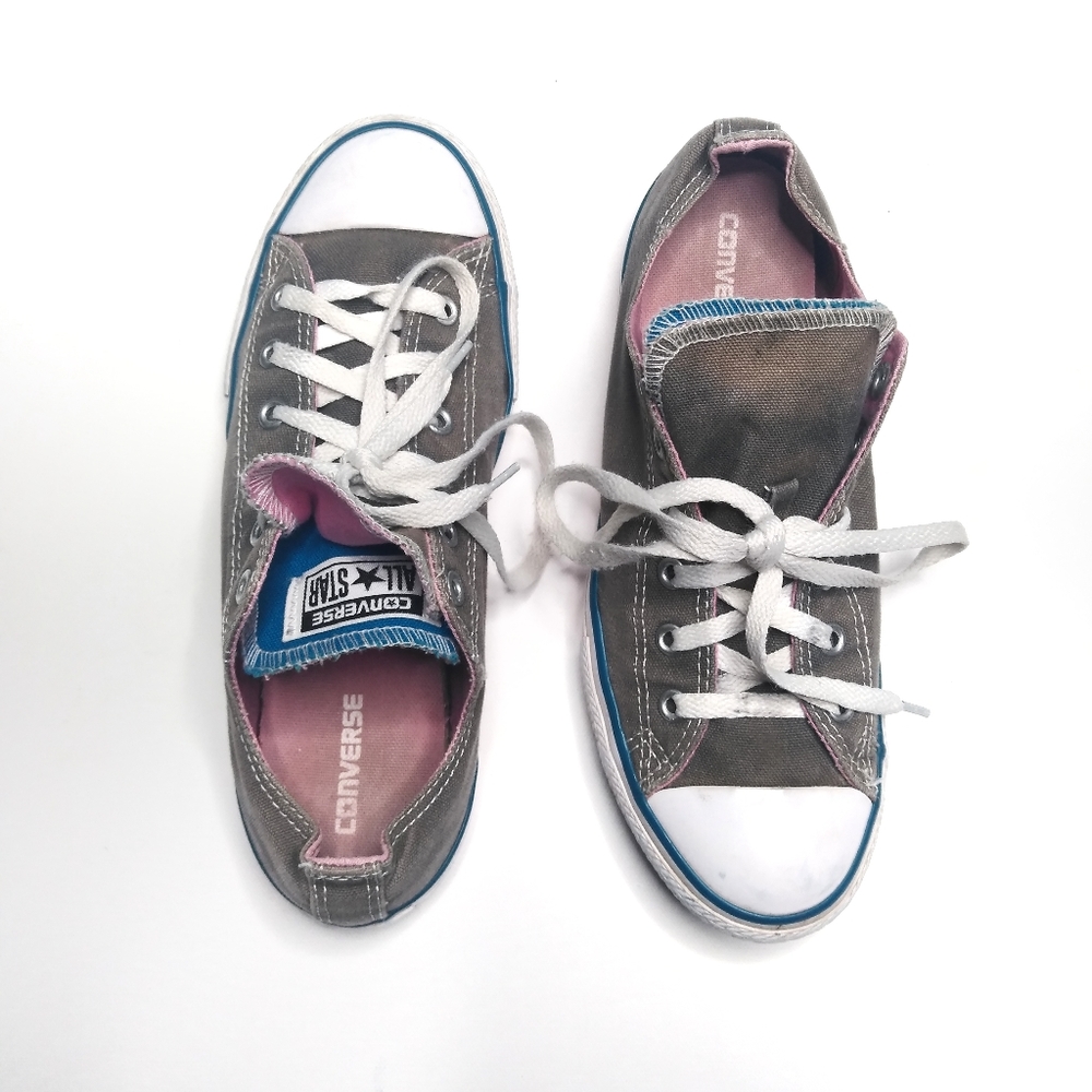 Converse sneakers double tongue juniors size 5